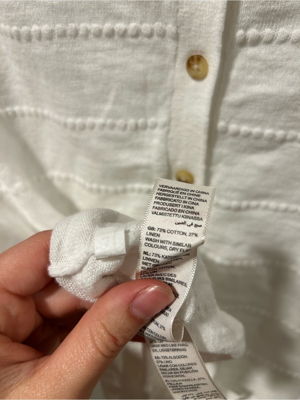 Fat Face Cotton/Linen Long Sleeve with Button Up Back - Picture 6 of 7